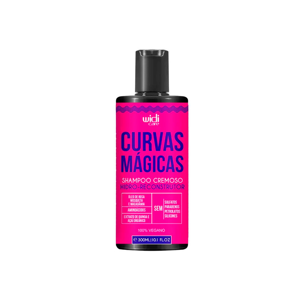 Curvas Mágicas Shampoo Cremoso Hidro-Reconstrutor 300ml - Widi Care