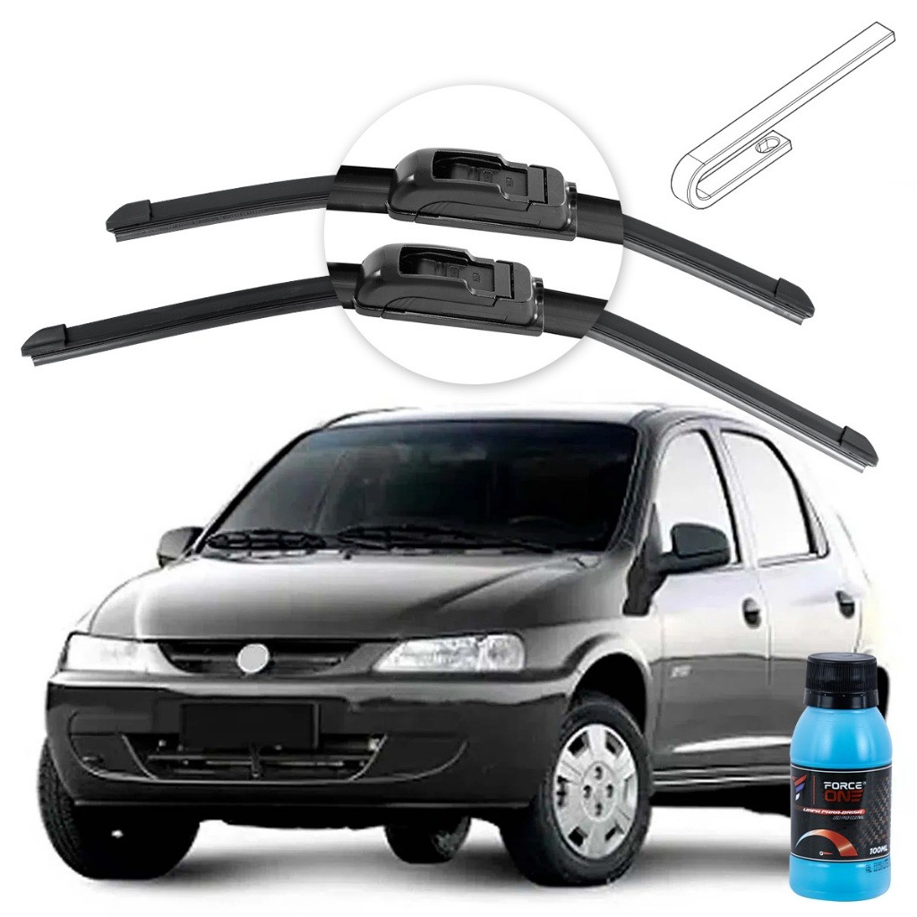 Palheta Limpador de Parabrisa Chevrolet Celta ano 00 a 03 Universal em Oferta na Shopee