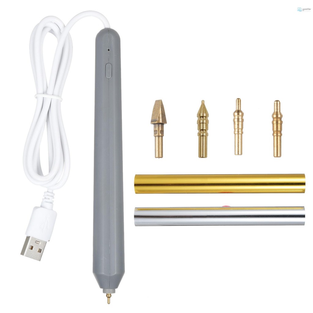Caneta De Estampagem Conjunto De Canetas De Folha Aquecida A Quente , De Calor USB Para Kits De Ferramentas De Scrapbook em Oferta na Shopee