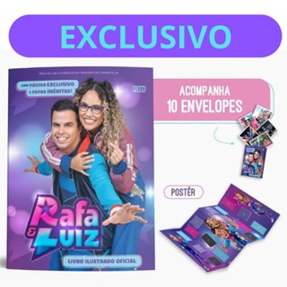 Álbum Oficial Rafa & Luiz + 10 envelopes de figurinhas em Oferta na Shopee