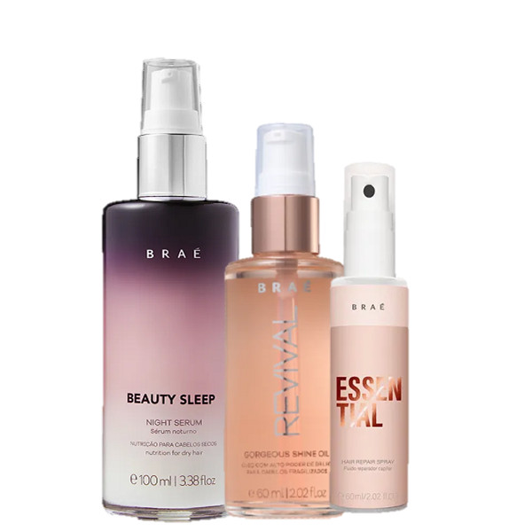 Braé MINI Essential Oil Revival 60ml e Beauty Sleep 100ml em Oferta na Shopee