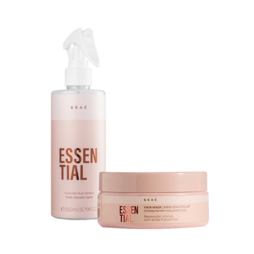 Kit Braé Essential Máscara P e Fluido (2 produtos) em Oferta na Shopee