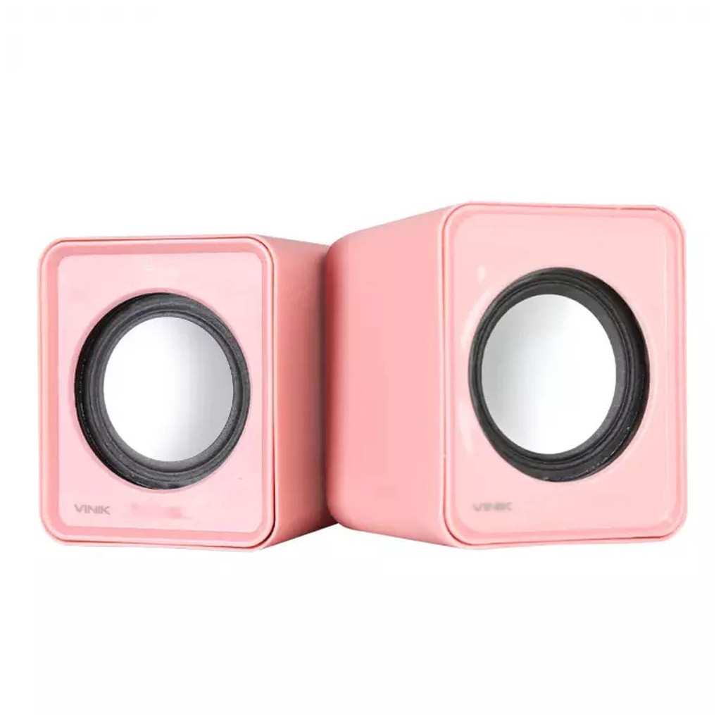 Caixa Caixinha De Som Usb P2 Computador Notebook Rosa VS-01 em Oferta na Shopee