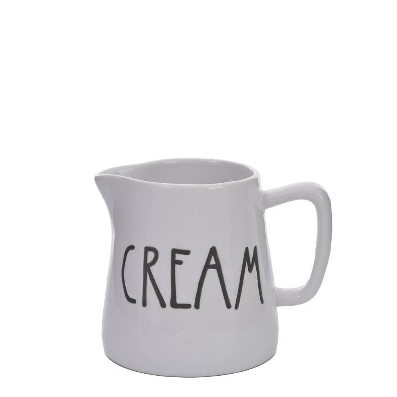 Cremeira Happy Cream 12.5X9X8Cm Cerâmica