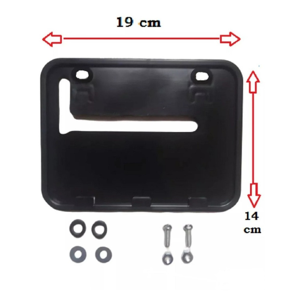 Suporte De Placa Moto Parafusos Modelo Antigo 19 X14 Detran em Oferta na Shopee