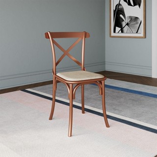 Cadeira Katrina Cobre Assento Corano Bege Bege em Oferta na Shopee