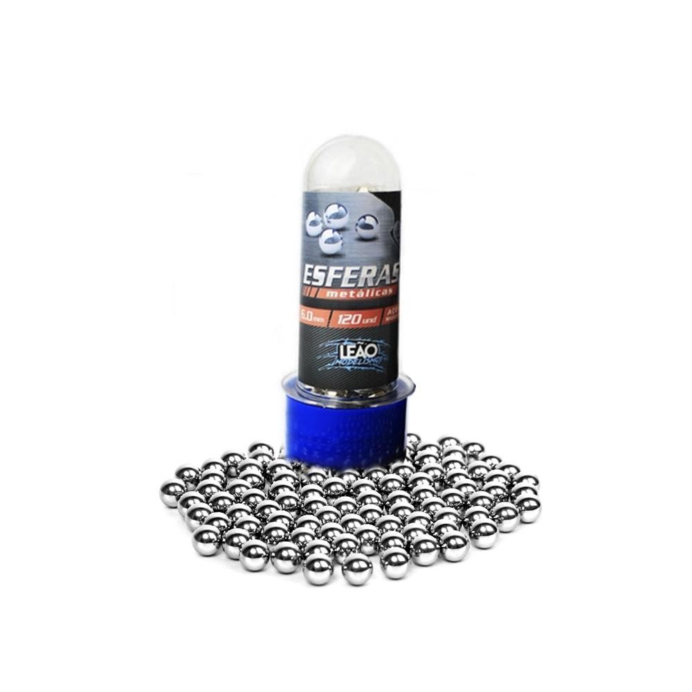 Esfera Metalica Bbs Metal 6mm Com 100unds Leão