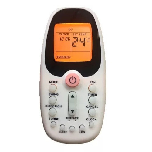 7050 Controle Remoto para Ar Condicionado Midea Komeco Comfee R06-bgce 38MTCB07M5 42MTCB07M5 c/ luz