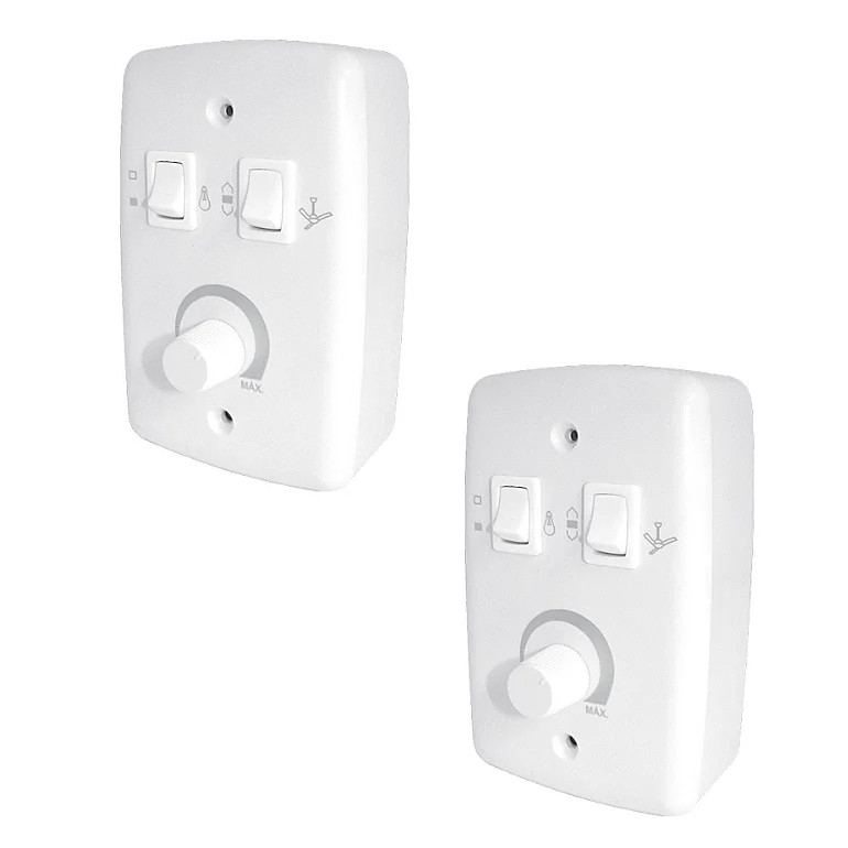 KIT 2 CHAVE ROTATIVA COM CAIXA EXTERNA BI VOLT 316 RIMA