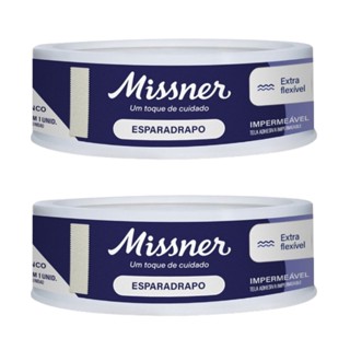 Kit 2 Esparadrapo Impermeável Branco 1,2cm X 4,5m - Missner em Oferta na Shopee