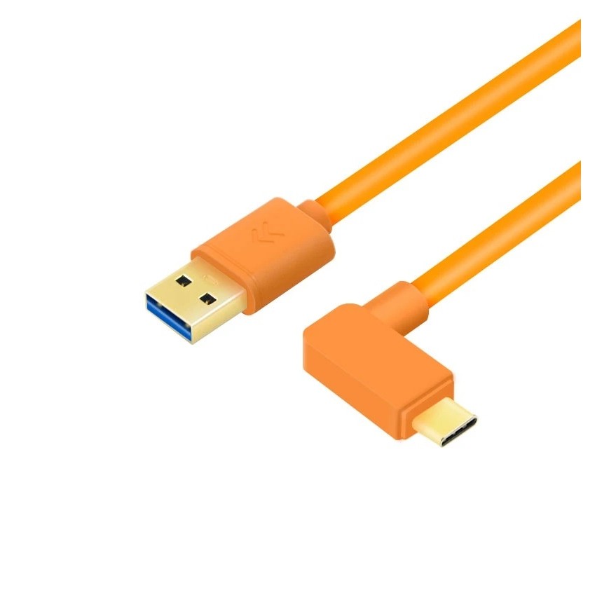 Cabo Tether USB 3.0 para USB-C Laranja