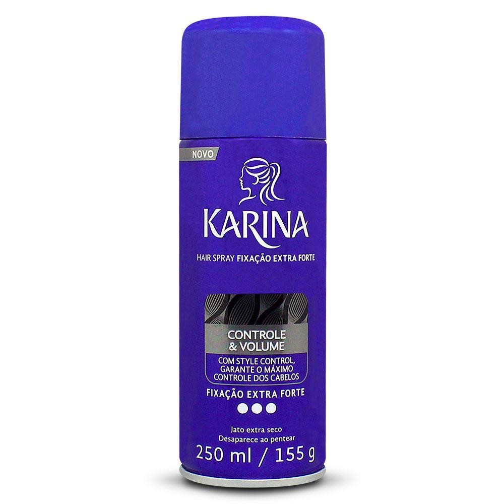 FIXADOR KARINA SPRAY EXTRA FORTE COM 250ML em Oferta na Shopee