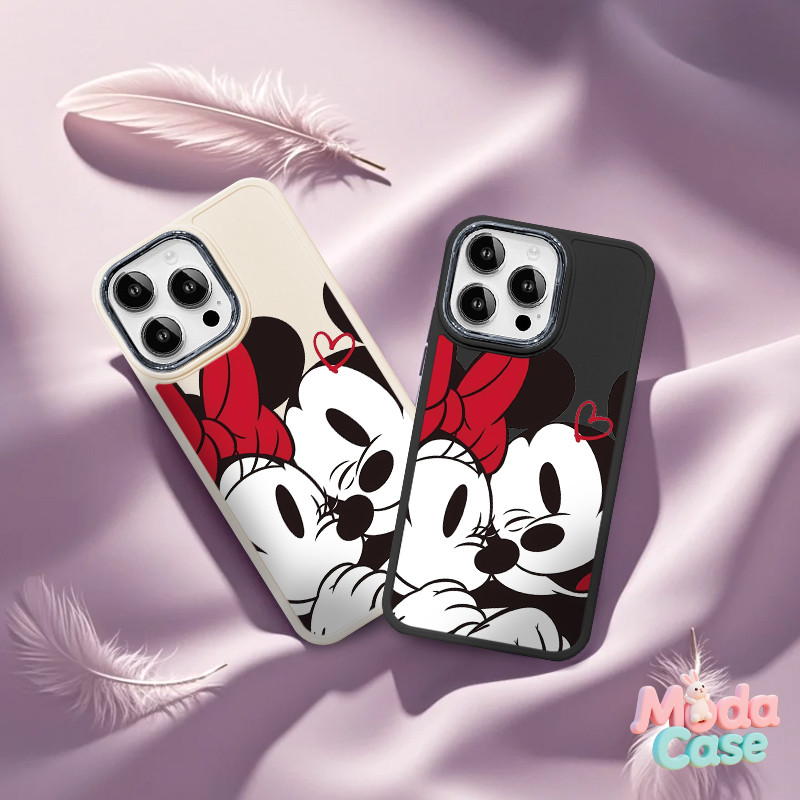 Nova Capa Padrão feminina Couple Mickey Disney capa com iPhone 6 7 8 11 12 13 14 15 XR XS Pro Max