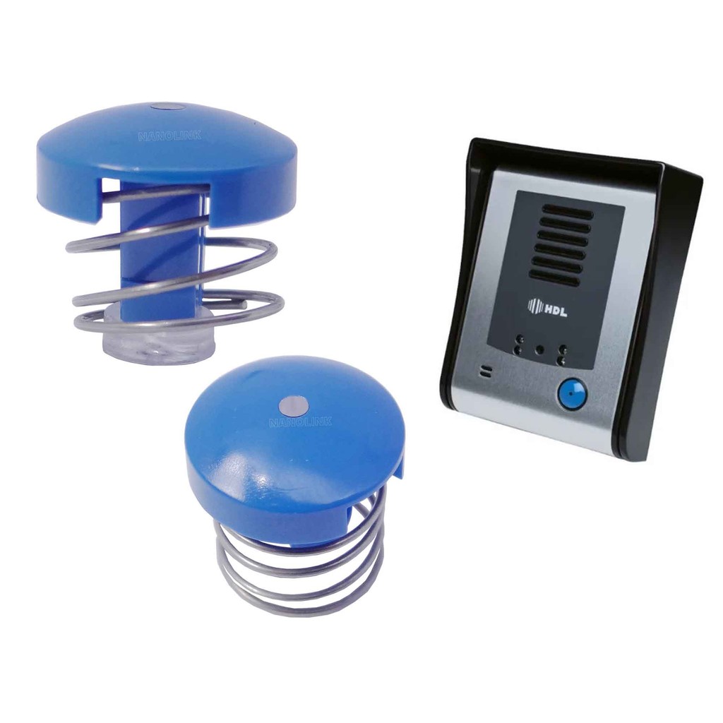 Botão Circular Azul Com Mola e Refrator Porteiro Eletrônico f9s Video Porteiro Sense HDL em Oferta na Shopee