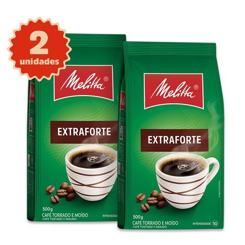 Kit 2 Cafés Melitta® Extra Forte Pouch 500g em Oferta na Shopee