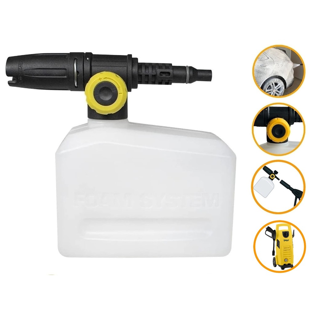 Canhão Espuma Snow Foam Difusor Aplicador Detergente Espuma Tekna HLX105V HLX1051V 1200W Lavadora