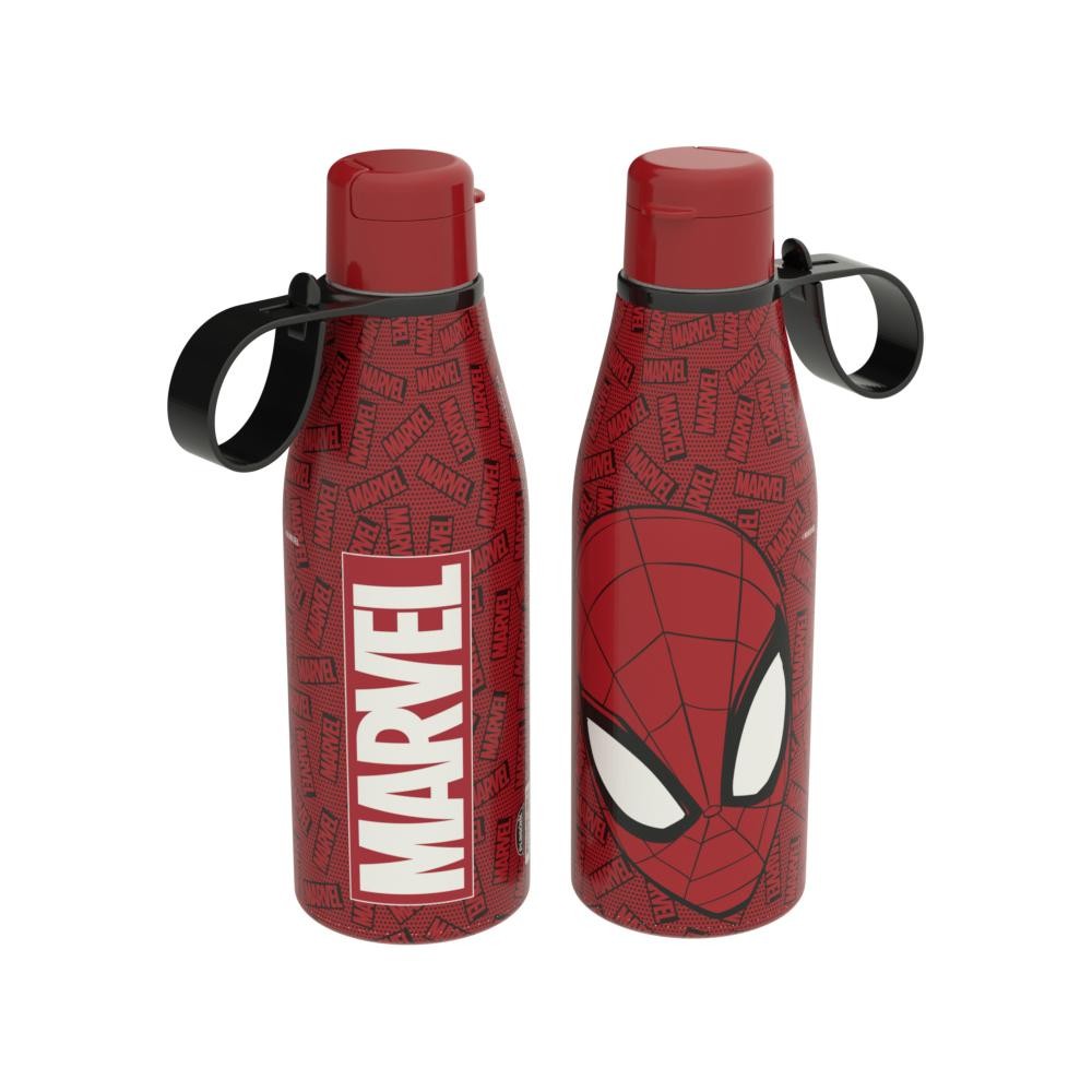 Garrafa de Plástico 530 ml com Tampa Abre e Fecha Homem Aran - Home & Living