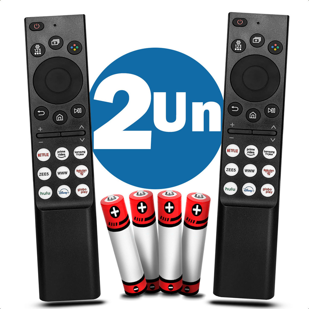 Controle Remoto Compativel Com Smart Tv Samsung 4K Atalho Netflix Prime GloboPlay BN59-00609A