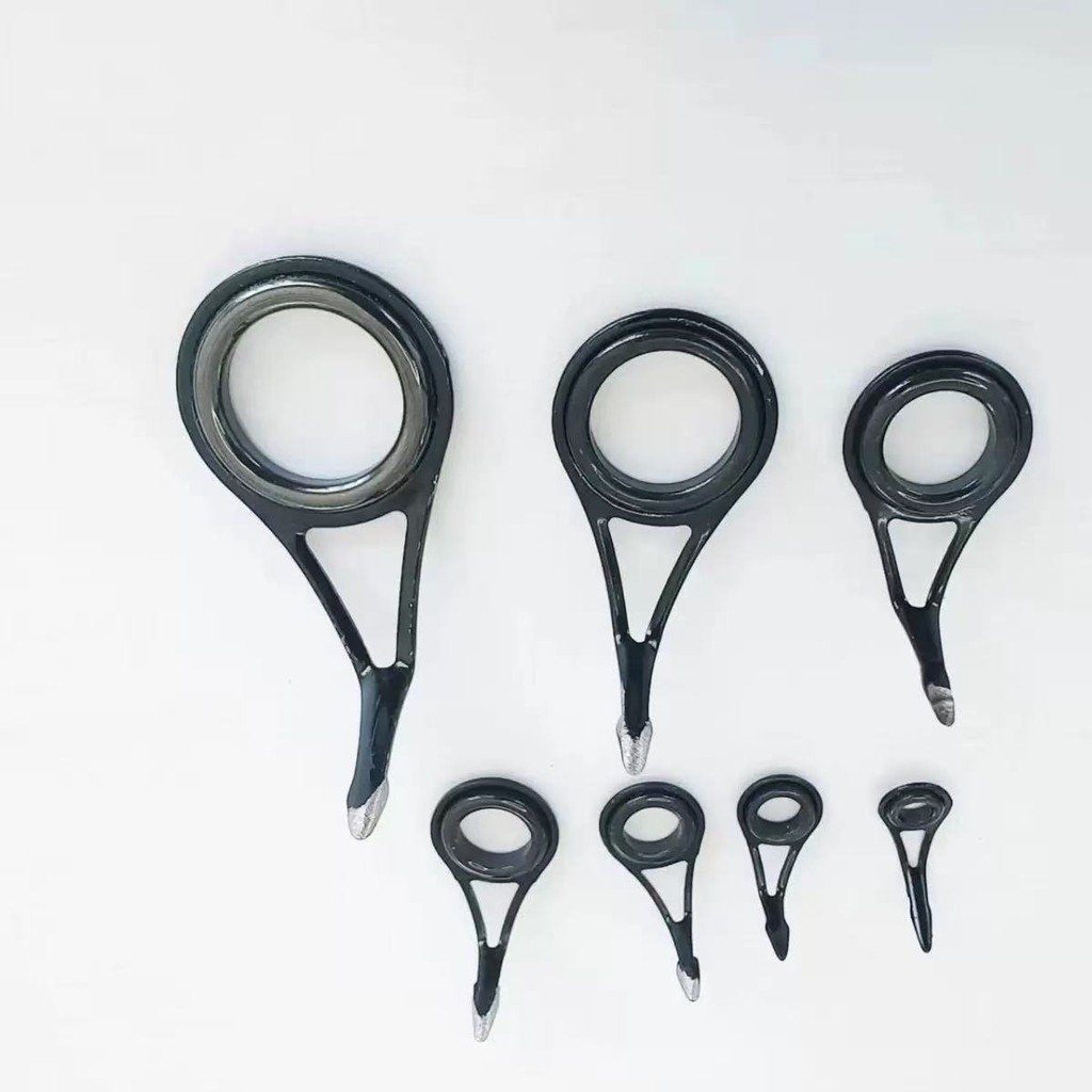 7 Tamanhos Guia Vara Pesca Ponta Anel Superior Conjunto Kit Reparo