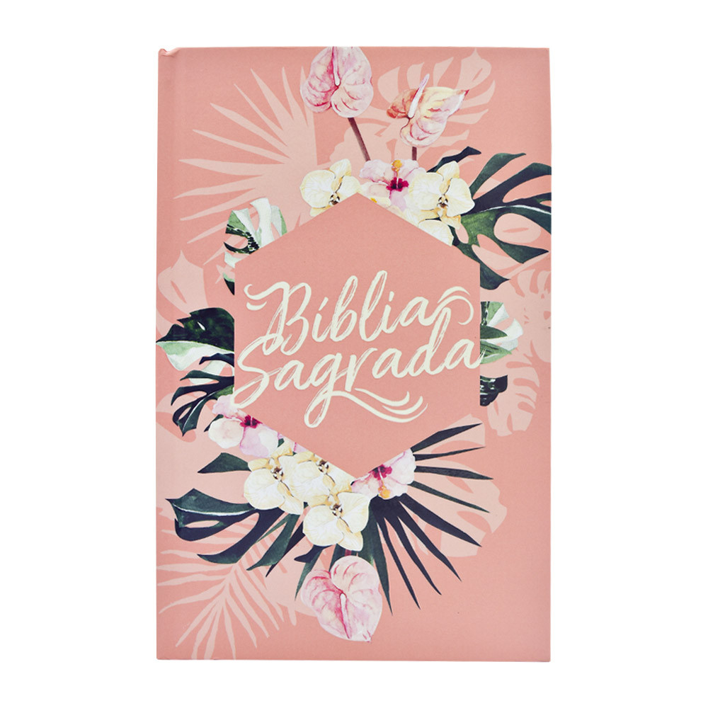 Bíblia ACF, Soft Touch, Capa dura, Floral, Leitura Perfeita livros PKS brasilia
