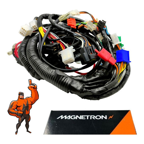 Chicote Principal Fiação Completa Magnetron Suzuki Burgman 125 2006 2007 2008 2009 2010