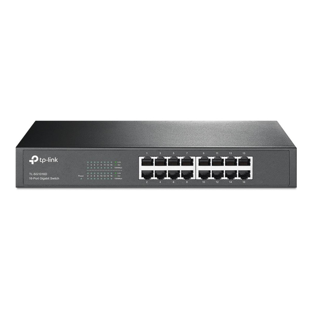 Switch 16 Portas TP-Link TL-SG1016D - Gigabit - Bivolt