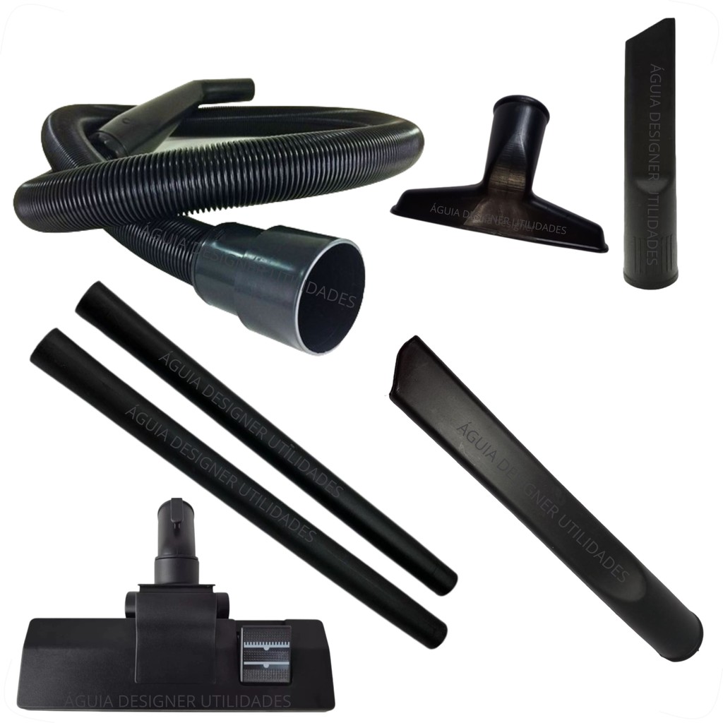 Kit Mangueira Para Aspirador de Pó Electrolux A10 / A20 / Lavor / PROSDOCIMO + 6 Bocais - Diâmetro 32 mm