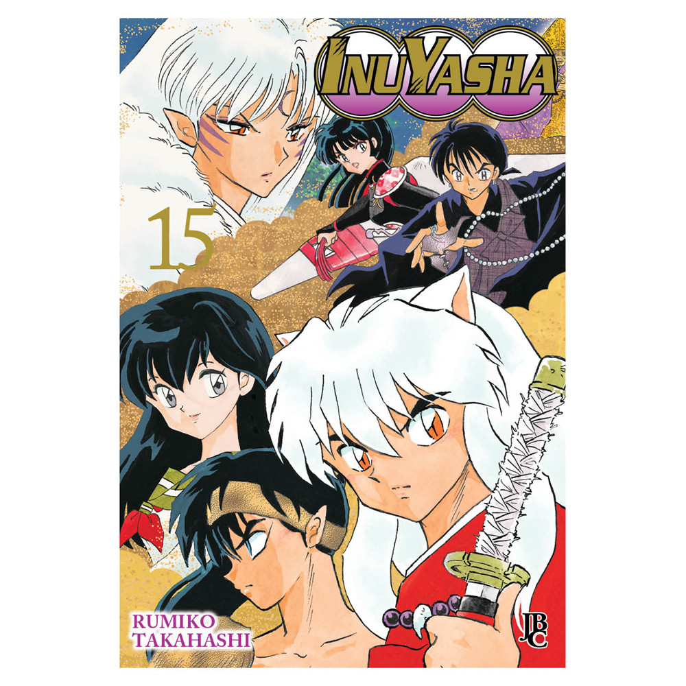 Capa do livro Mangá - Inuyasha Vol. 15 - Wideban - por Rumiko Takahashi - Editora JBC