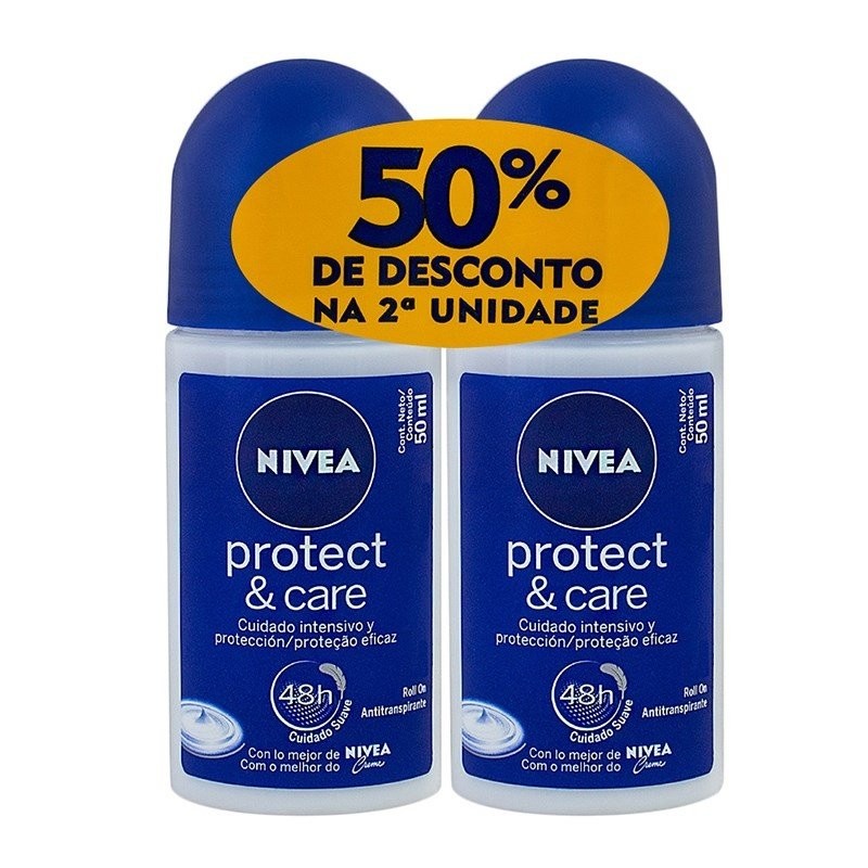 Desodorante Roll On Nivea Sensitive - 2 Unidades - Beauty