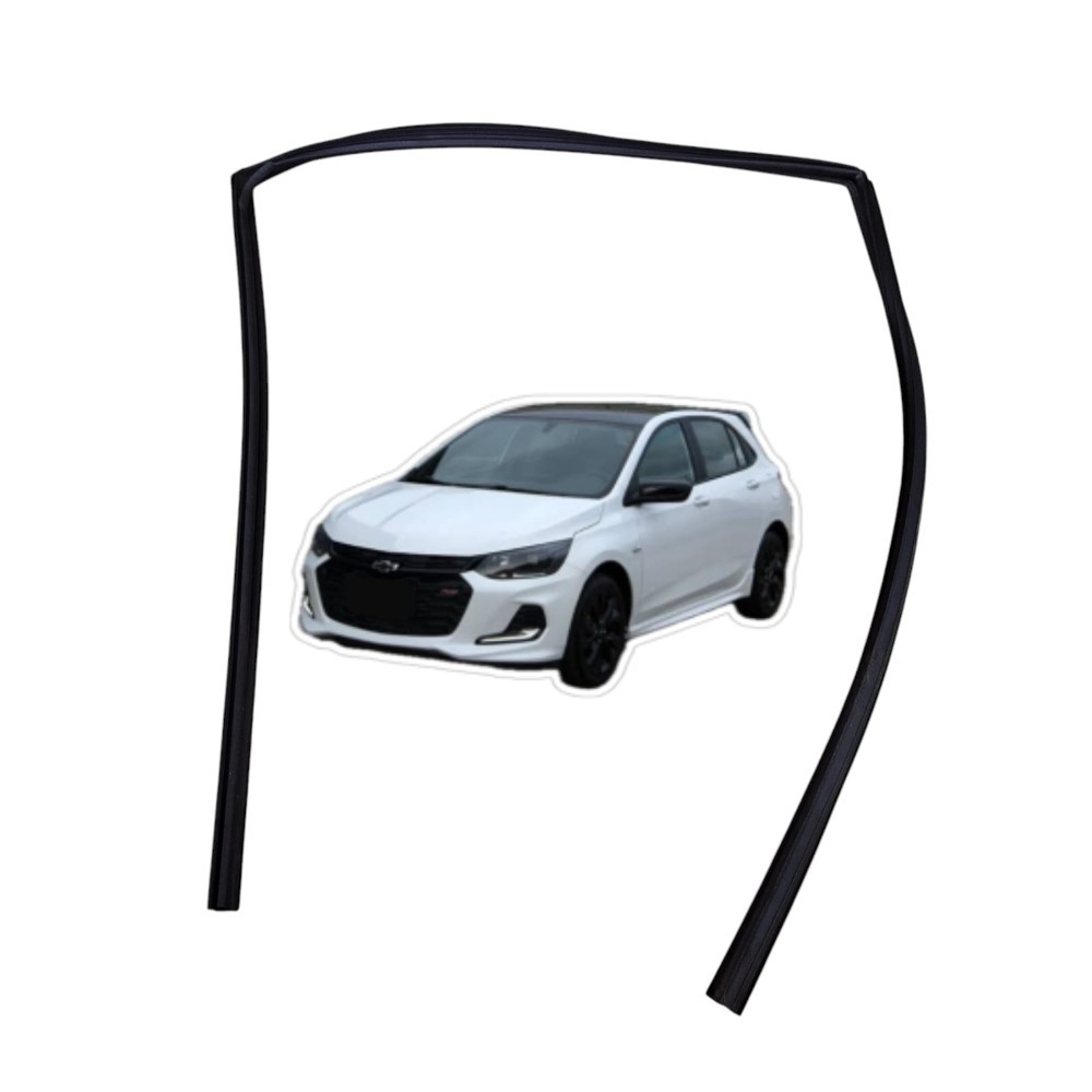 Borracha Canaleta Guarnição Traseira Direita Chevrolet Onix Hatch 2021 2022 2023 2024