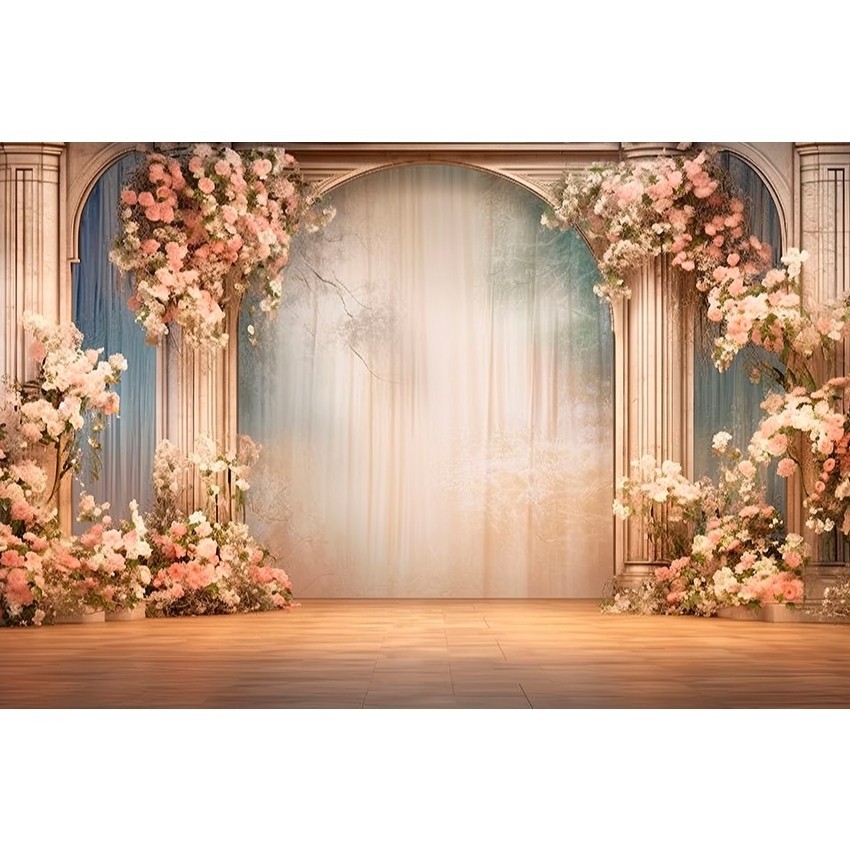 FUNDO FOTOGRÁFICO EM TECIDO SUBLIMADO NOIVADOS CASAMENTOS FLORAL CENARIO em Oferta na Shopee