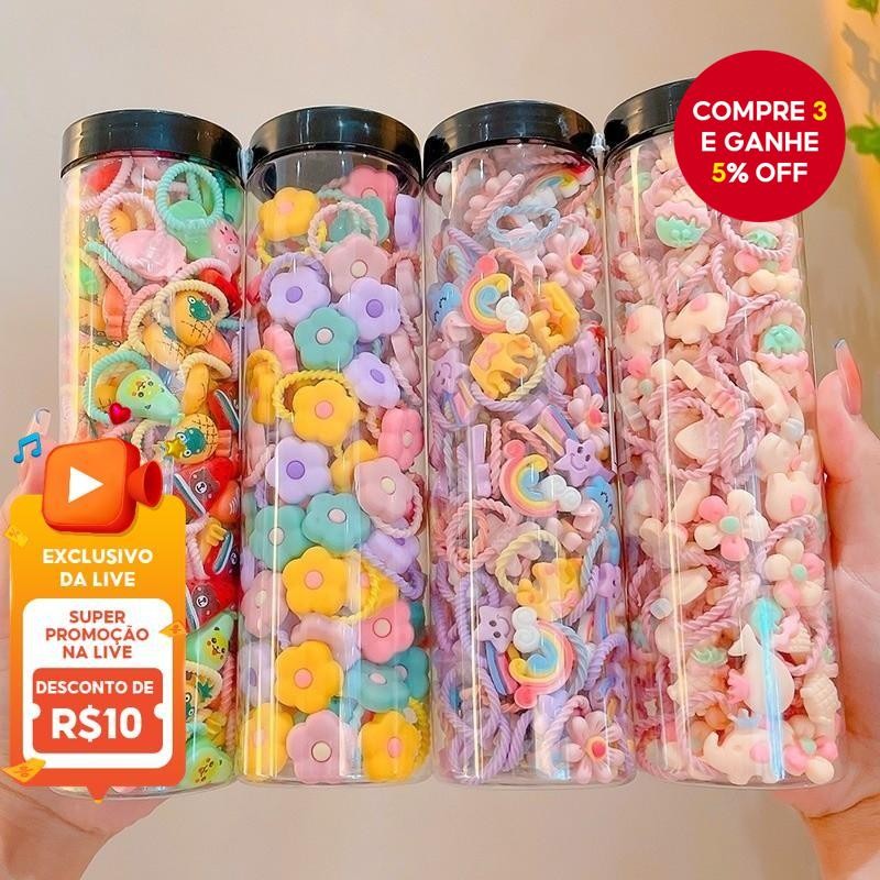 Conjunto De Laços De Cabelo Coloridos Para Bebês , 30 Peças , Elásticos Macios Meninas Peq...