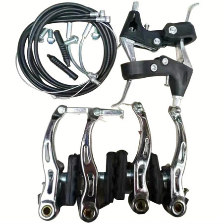 Kit Par De Freio V Brake De Aluminio Tipo Logan Com Manetes Preto Completo Para Bicicleta em Oferta na Shopee