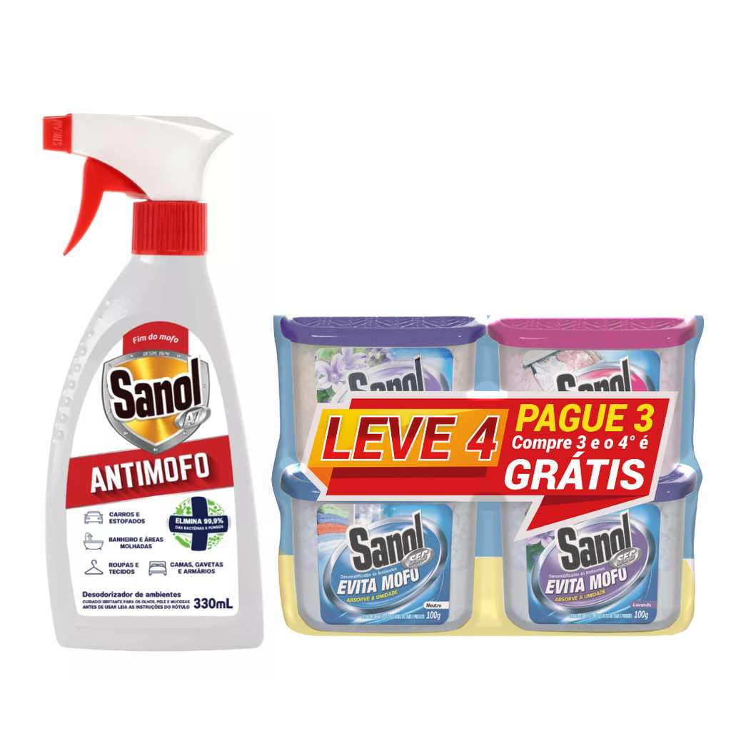 Kit Antimofo Spray + Antimofo Seco Sanol