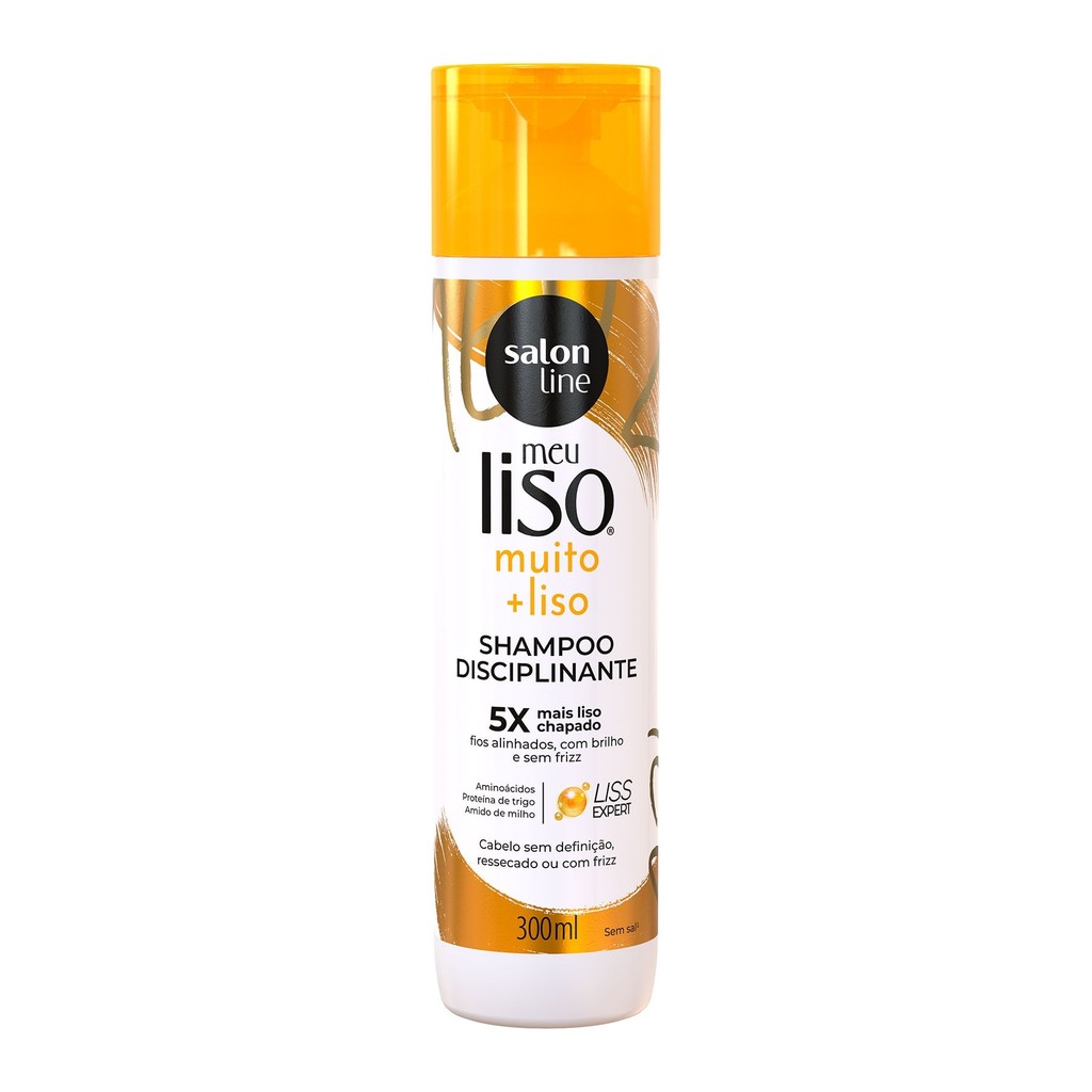 Shampoo Meu Liso Muito + Liso Salon Line 300ml - Beauty