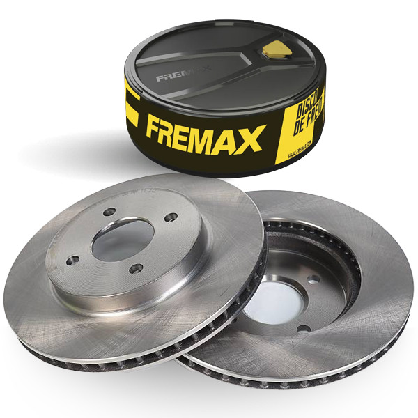 Par Disco de Freio Ventilado Nissan Versa 1.0 1.6 Fremax em Oferta na Shopee