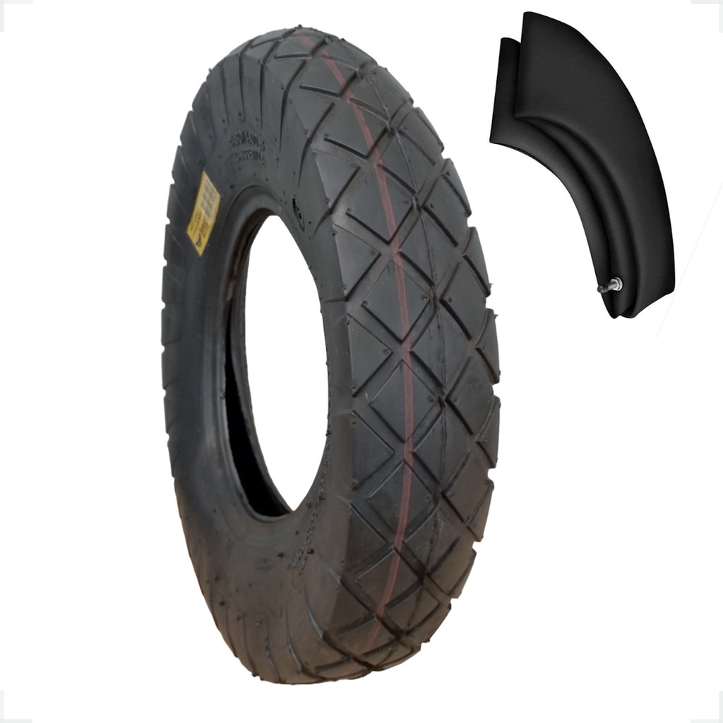 Pneu Carretinha/ Mini Veiculos 4.80 /4.00-8 6 Lonas + Câmara