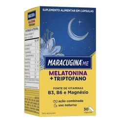 Maracugina Me Melatonina + Triptofano Com 30 Cápsulas