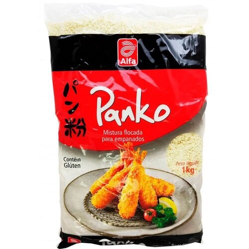 Farinha Panko Alfa 1KG Crocância Japonesa Para Empanar