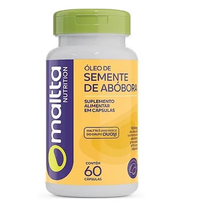 OLEO DE SEMENTE DE ABOBORA 1000MG 60 CAPSULAS MALTTA