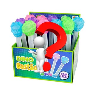 Dino Bastão com Luz Sortido Tiranossauro Rex - DM Toys DMT6707 para Crianças a Partir de 3 Anos
