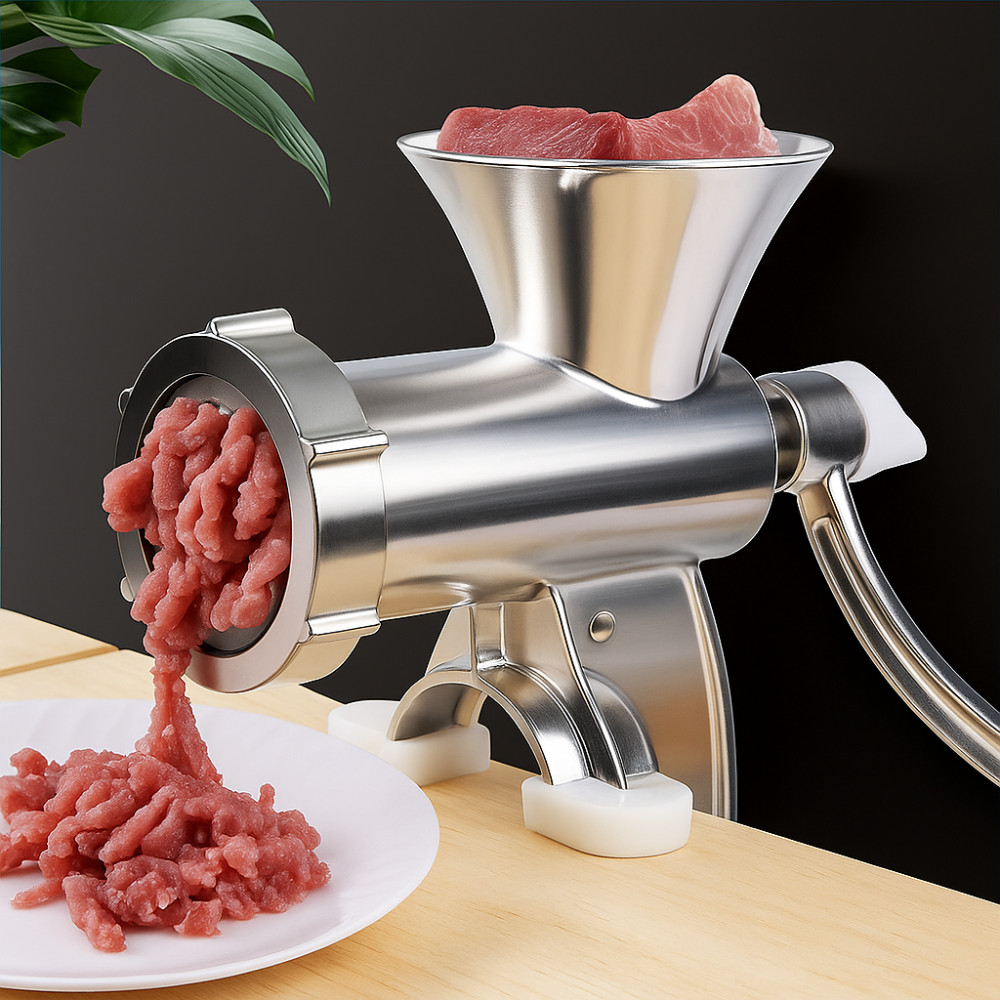 Moedor De Carne Moida Manual Hamburguer Pimenta Alimento Linguiça Frango Peixe Biscoito Fruta