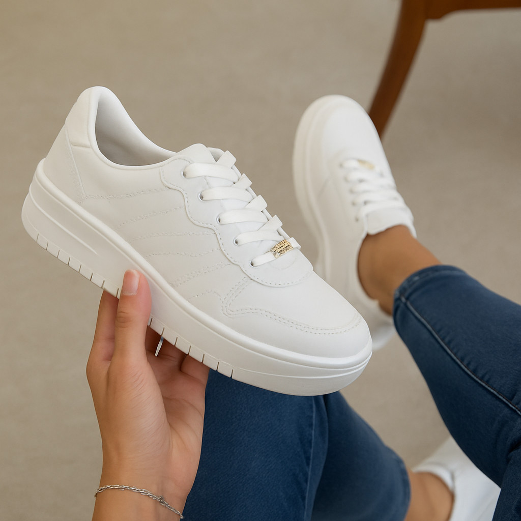 Tênis Ortopedico feminino Vizzano Plataforma Macia Moda Passeio Leve Ultra Conforto Flatform, tênis feminino confortável