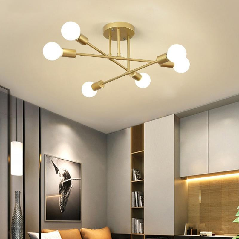 Pendente Lustre Sputnik Prêmio 6 Lampadas para sala de jantar home office quarto cozinha e comercio em Oferta na Shopee