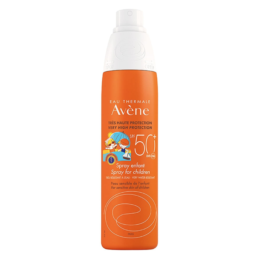 Protetor Solar Avène Solar Spray Infantil FPS 50+ 200ml - Beauty