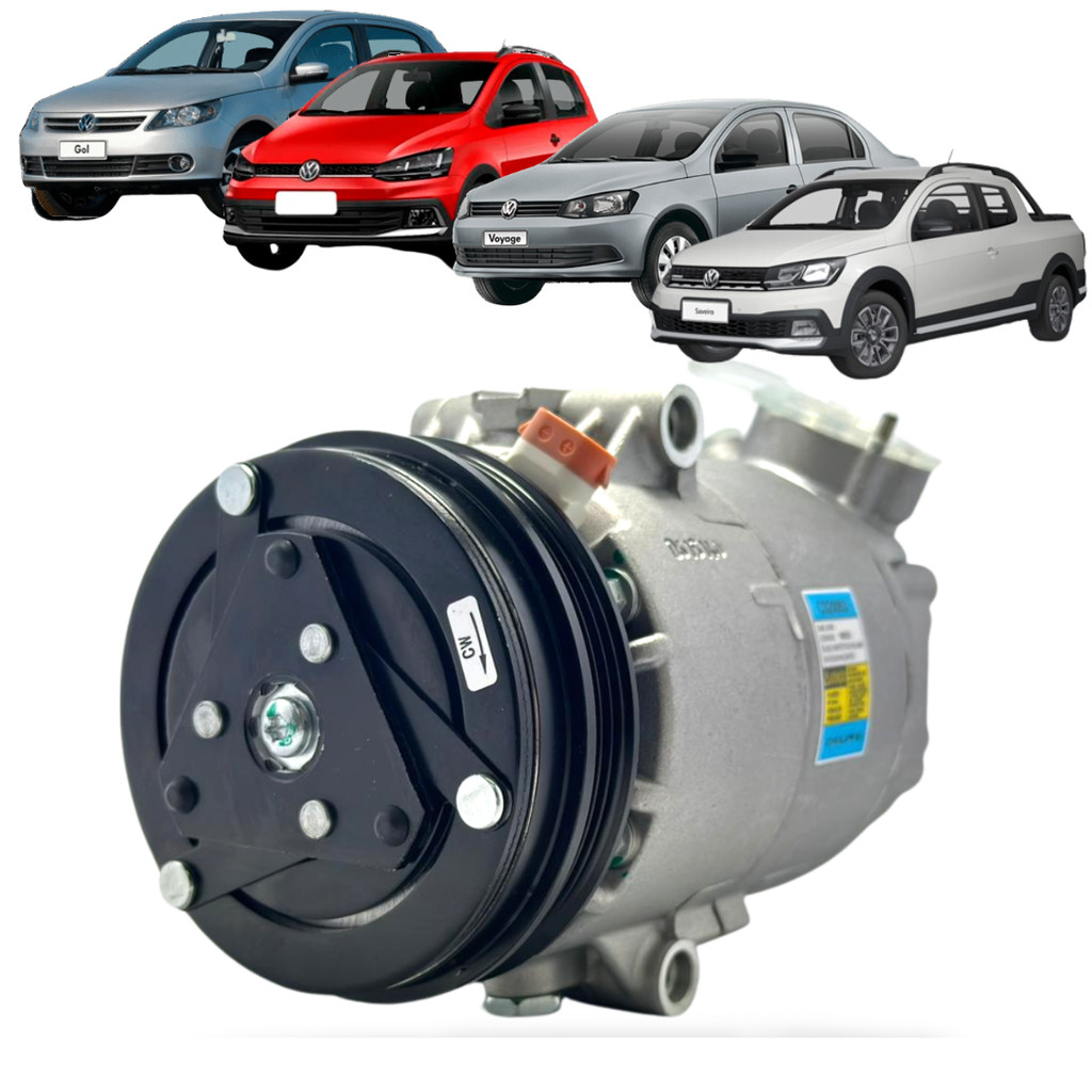 Compressor Delphi Vw Gol Voyage Saveiro G5 G6 Fox Polo 2008 2010 2012 2014 2016