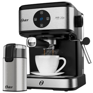 Kit Espresso Oster - Cafeteira Double e Moedor de Café Elétrico Inox 110V em Oferta na Shopee