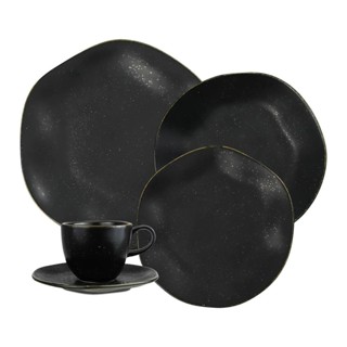 Aparelho de Jantar e Chá 20 Peças Oxford Ryo Volcano em Oferta na Shopee