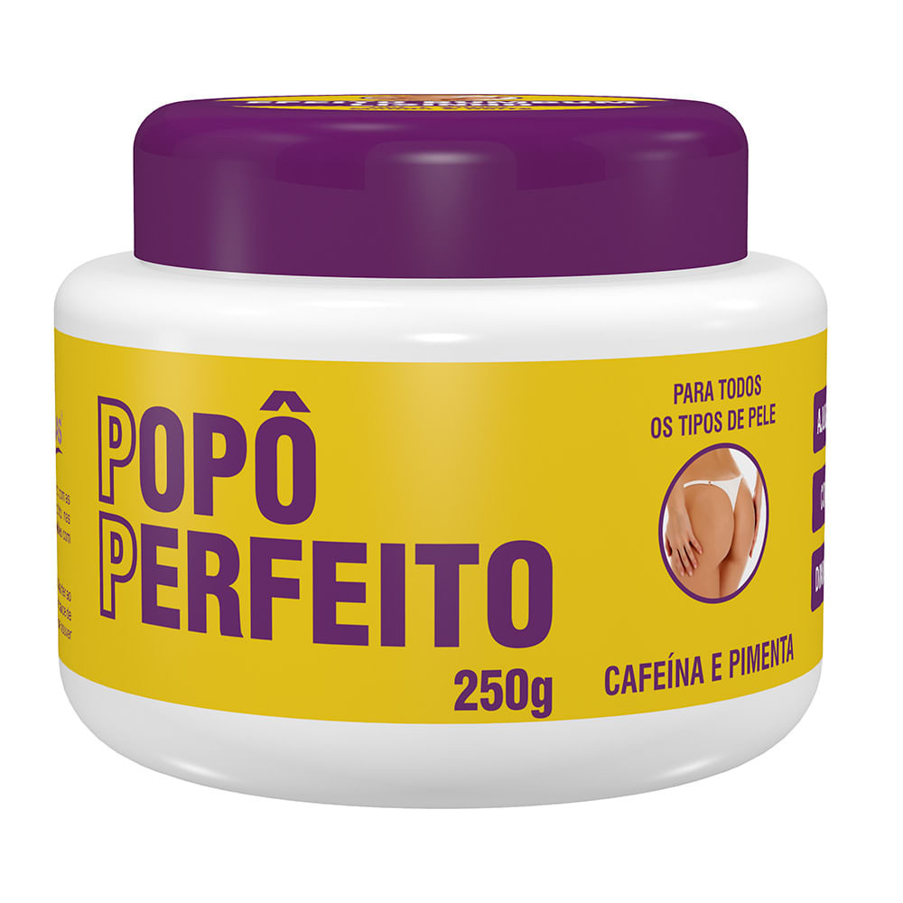 Creme Para Massagem Multi Pétalas Popô Perfeito 250g - Beauty