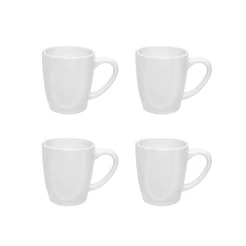 Jogo de 4 Canecas 260ml Oxford Ryo White